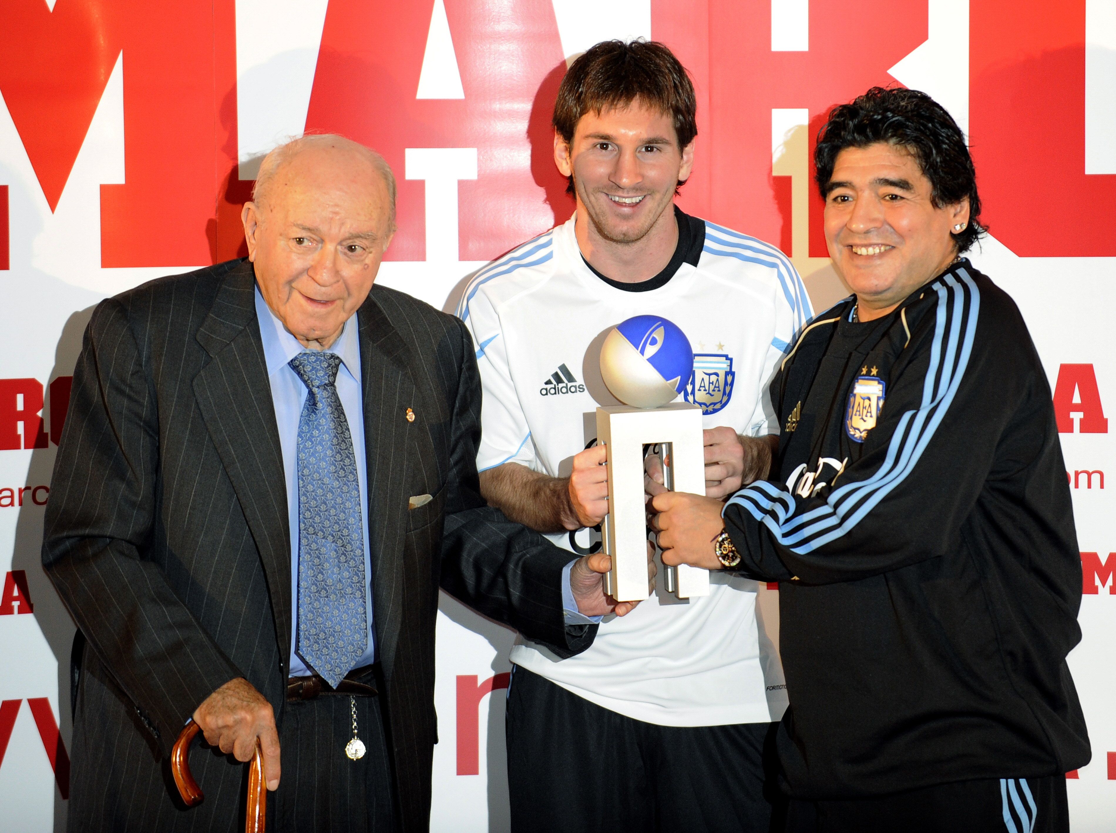 Di Stefano, Messi, Maradona