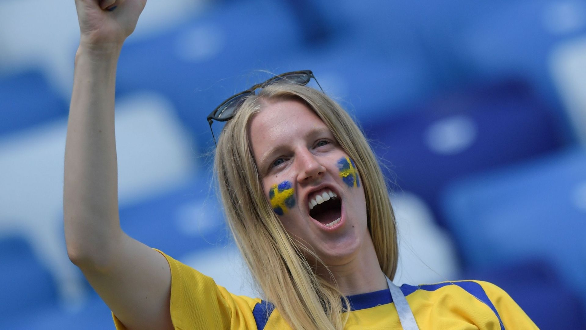 美女サポワールドカップ_スウェーデンvs韓国_スウェーデン1