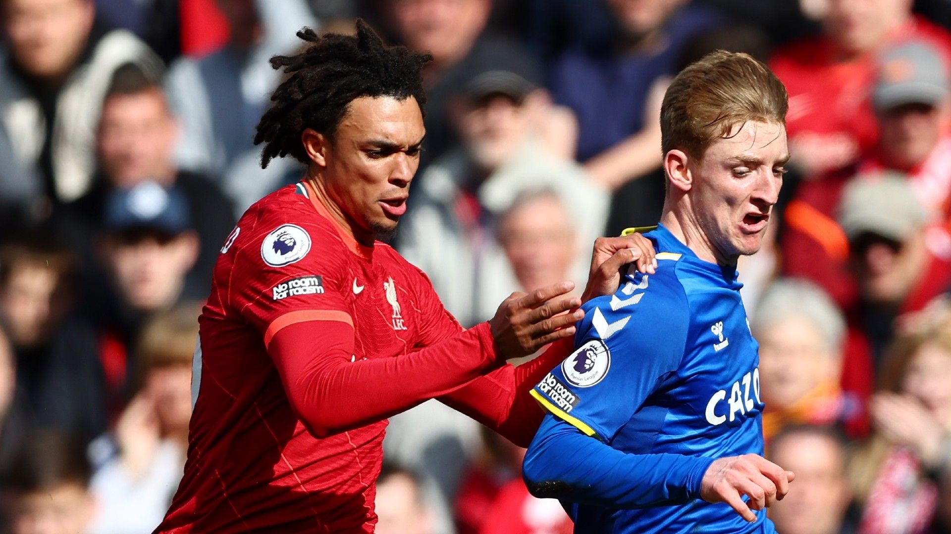 Trent Alexander-Arnold Anthony Gordon Liverpool Everton 2021-22