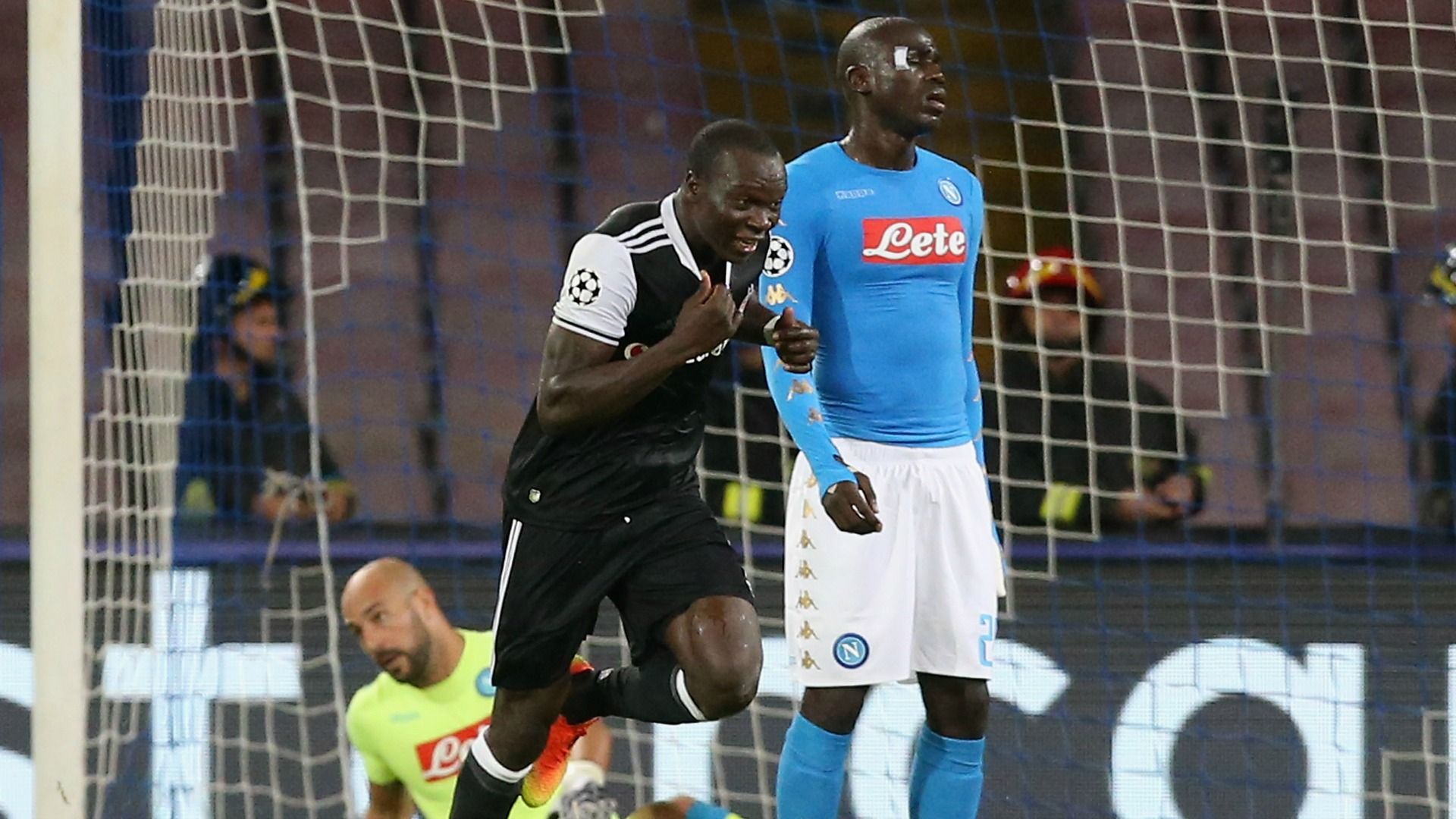 Aboubakar Reina Koulibaly Napoli Besiktas