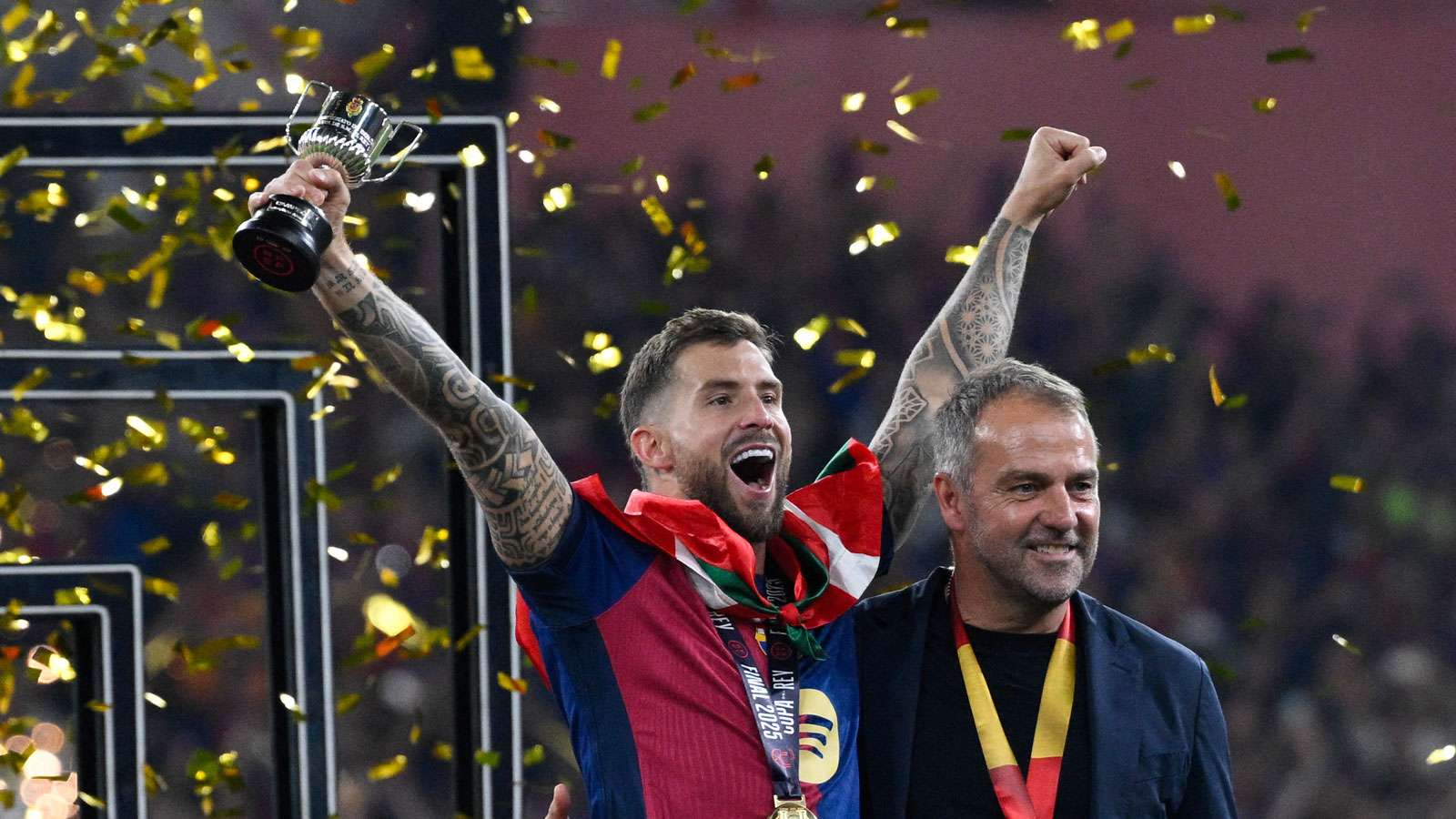 Inigo Martinez & Hansi Flick