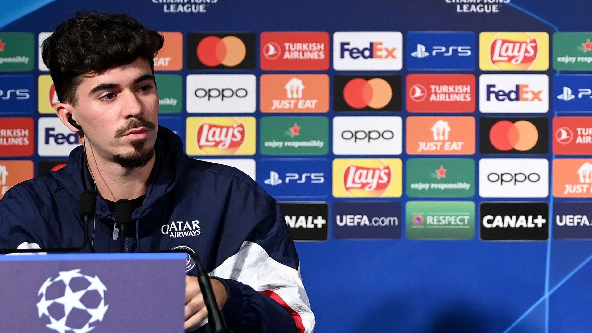 Vitinha Conférence de presse PSG Benfica