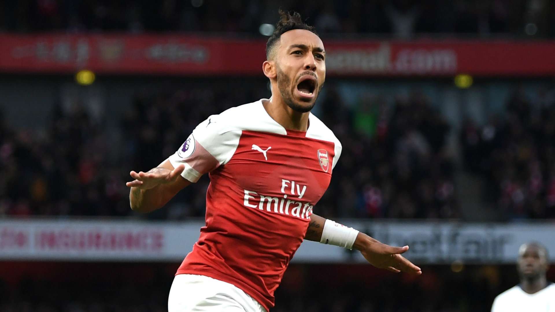 Pierre-Emerick Aubameyang Arsenal vs Tottenham 2018-19