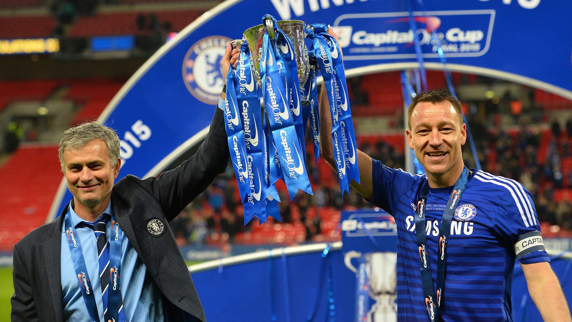 John Terry Jose Mourinho Chelsea FC Carling Cup 03012015