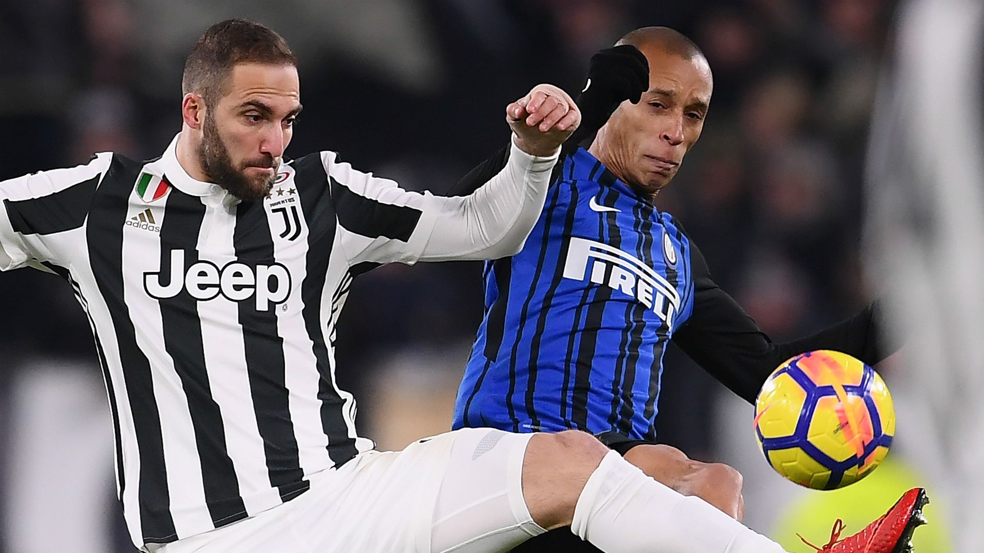 Gonzalo Higuain, Miranda, Juventus, Inter, Serie A, 09122017