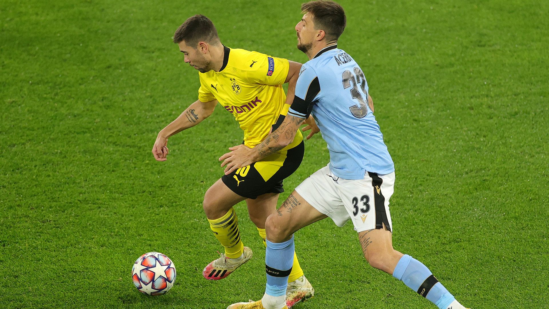 Raphael Guerreiro Dortmund Lazio 2020