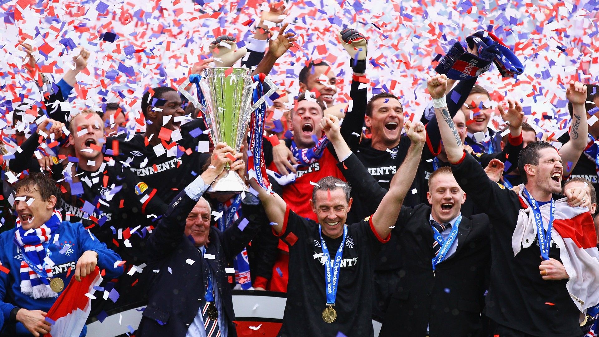 Rangers 2011 Walter Smith David Weir