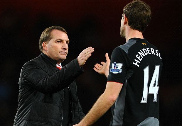 Brendan Rodgers and Jordan Henderson