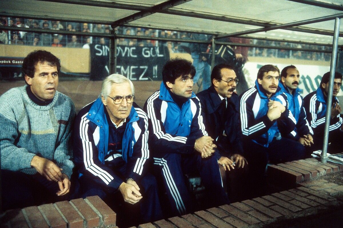 Mustafa Denizli Jupp Derwall Ahmet Akcay Galatasaray 10/23/85