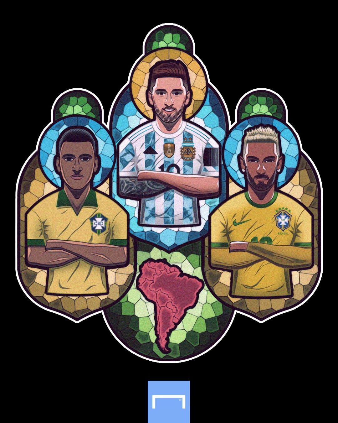 Lionel Messi top men's South American goalscorer