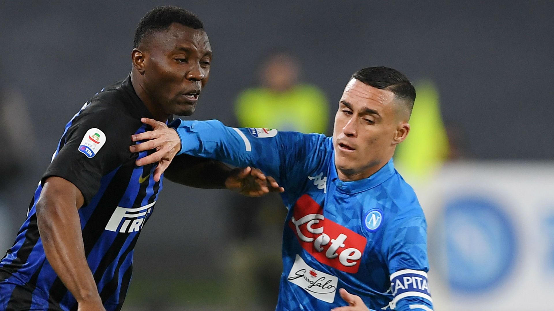Josè Callejon Kwadwo Asamoah Napoli Inter