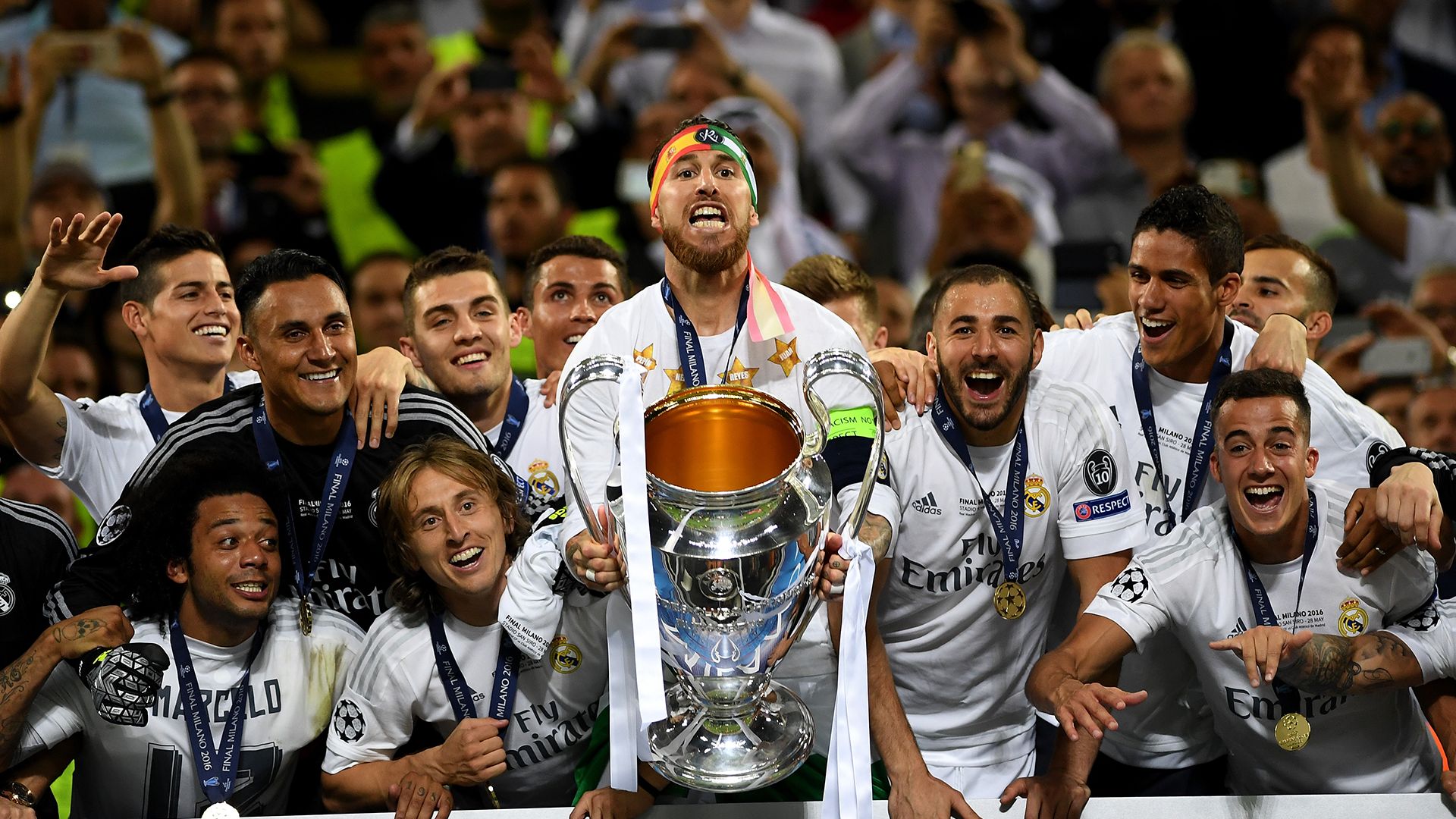 Real Madrid 2016 Champions League winners