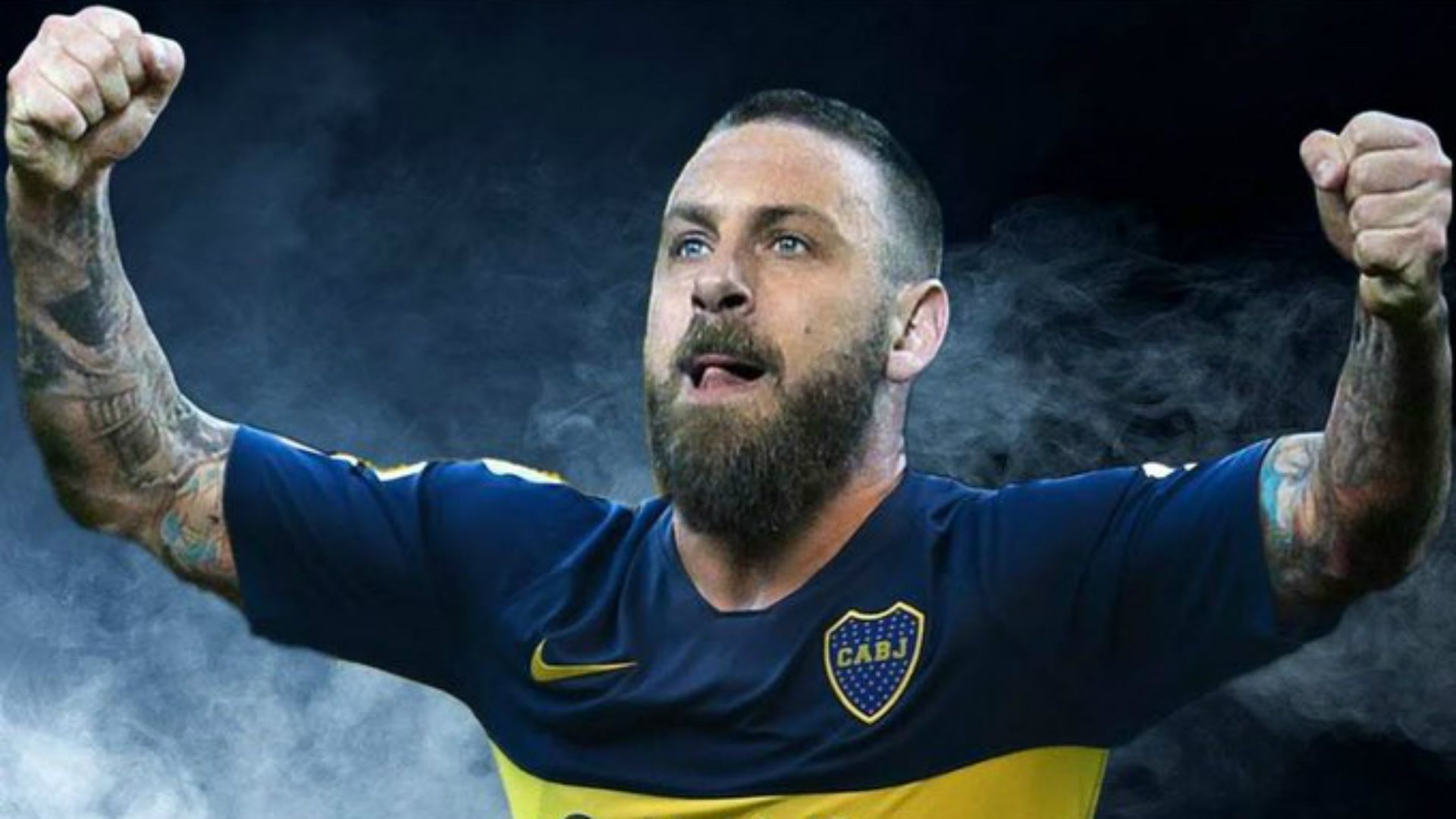 fotomontaje De Rossi Boca Juniors 2019