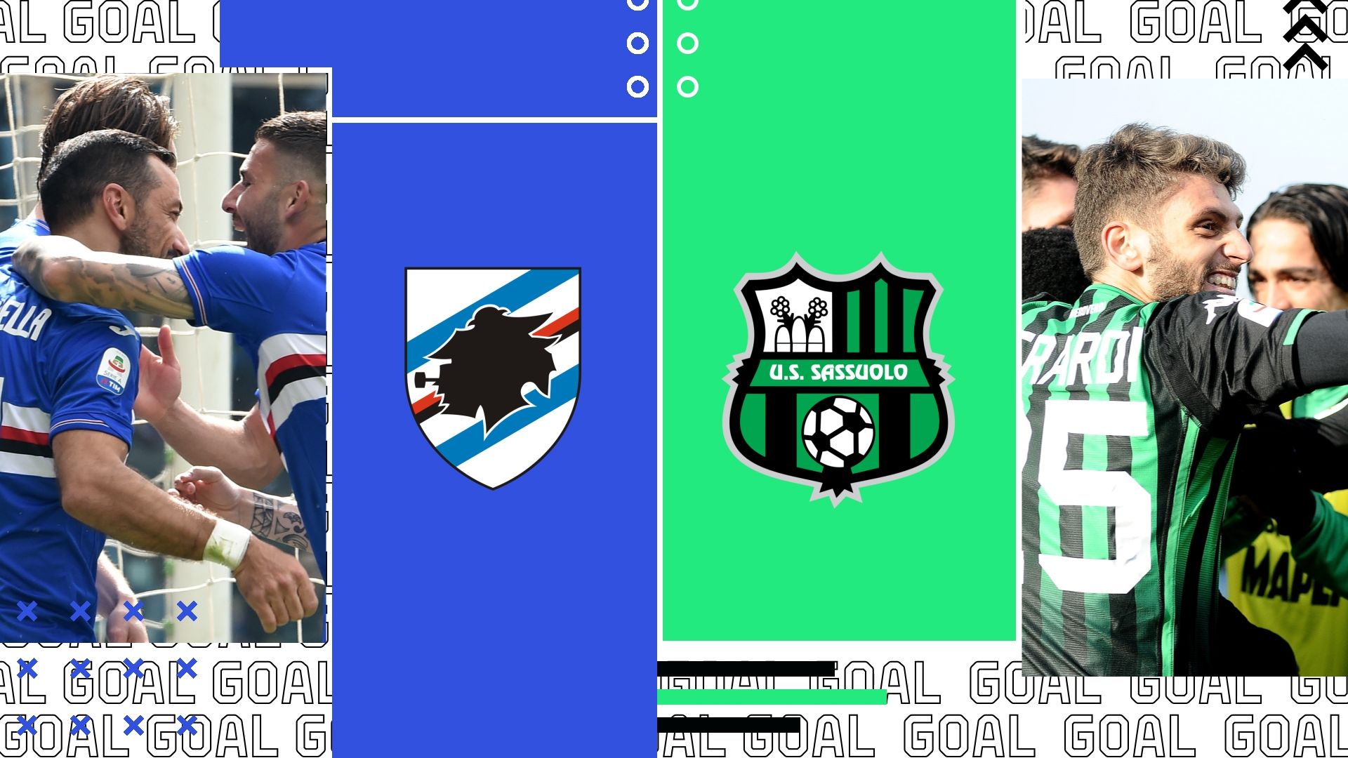 Sampdoria-Sassuolo tv streaming