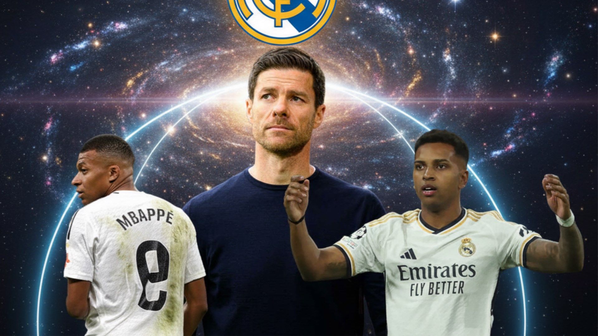Real Madrid Xabi Mbappe Rodrygo GFX