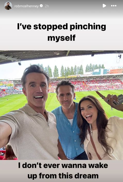 Rob McElhenney Ryan Reynolds Eva Longria Wrexham