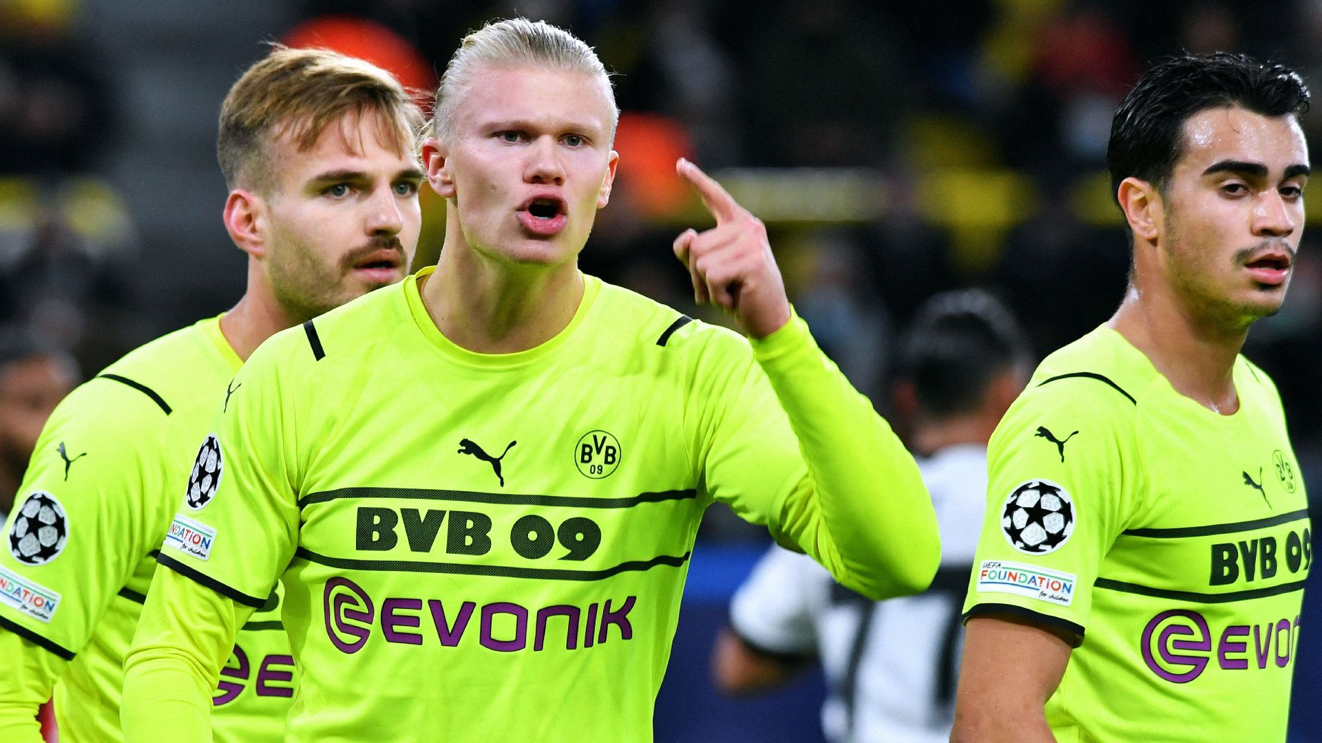 ERLING HAALAND BORUSSIA DORTMUND CHAMPIONS LEAGUE 07122021