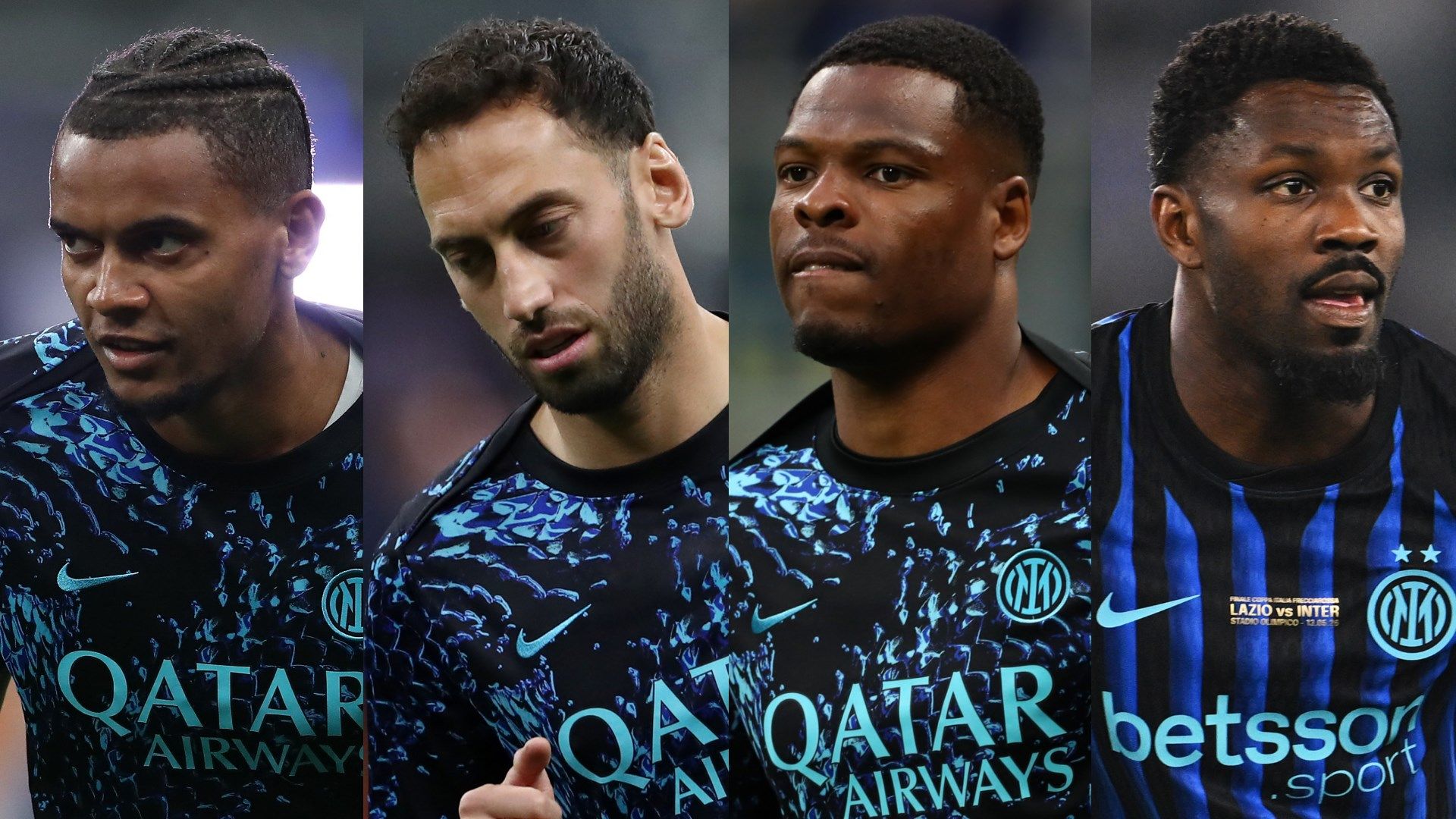 Akanji Calhanoglu Dumfries Thuram Inter