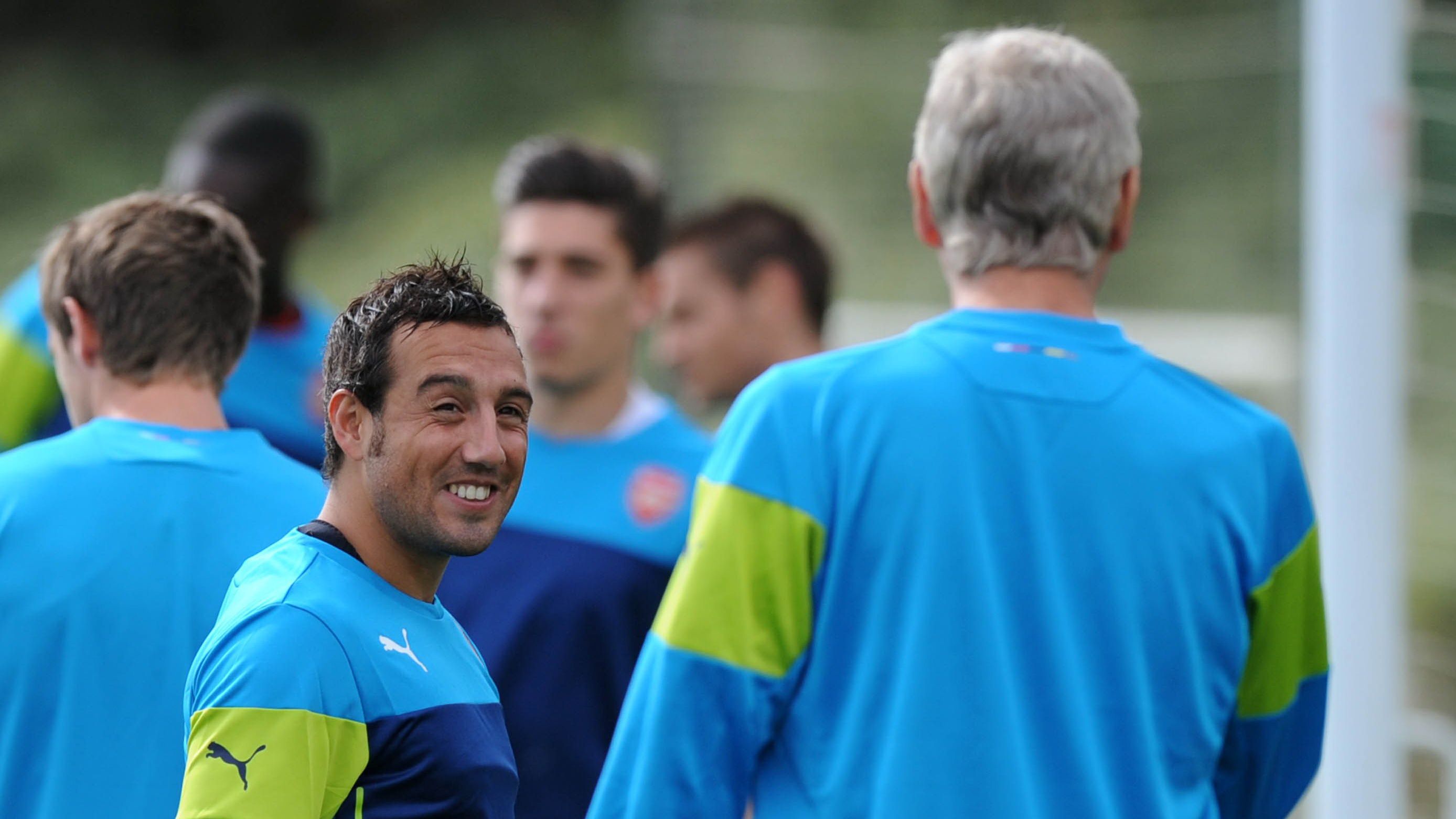 Santi Cazorla Arsene Wenger Arsenal