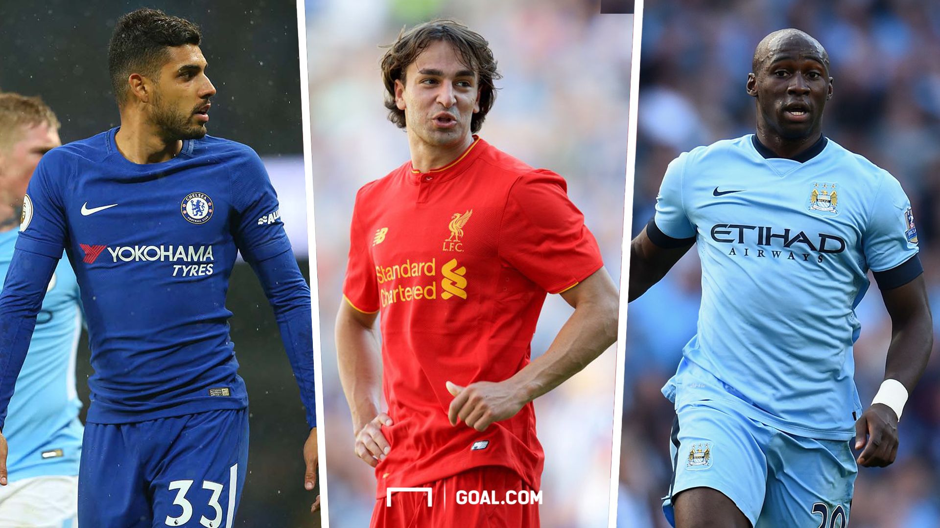 Lazar Markovic Liverpool Emerson Palmieri Chelsea Eliaquim Mangala Manchester City