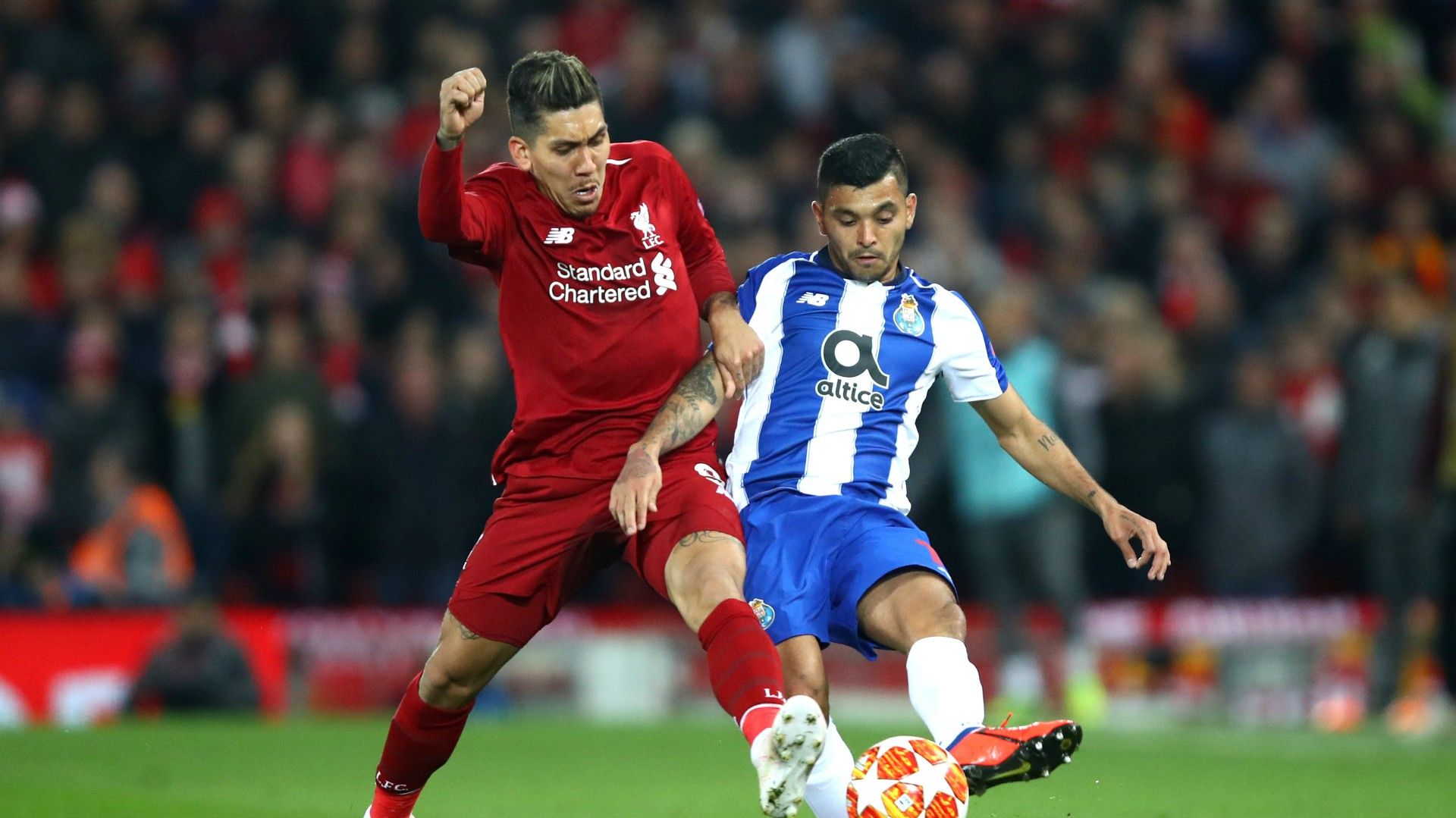 Liverpool Porto Roberto Firmino Tecatito Corona