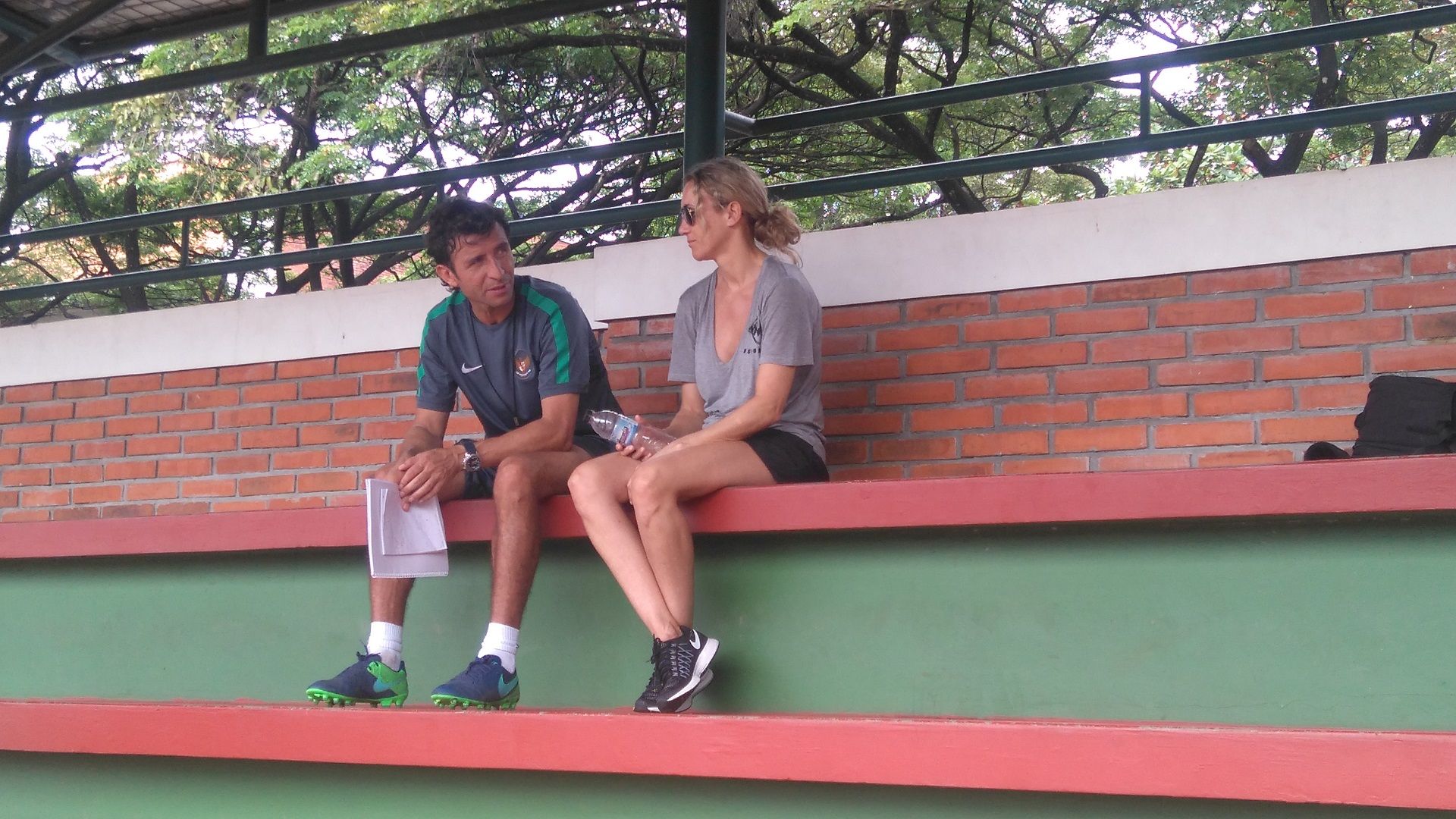 Maria Luisa dan Luis Milla