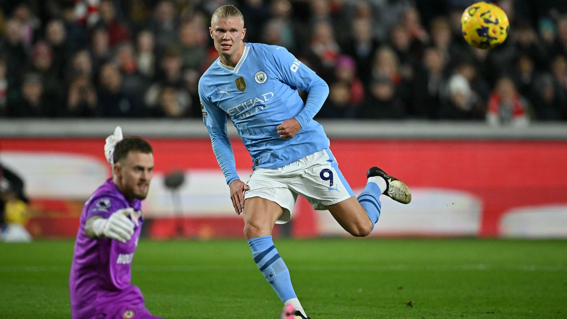 Erling Haaland Man City Brentford