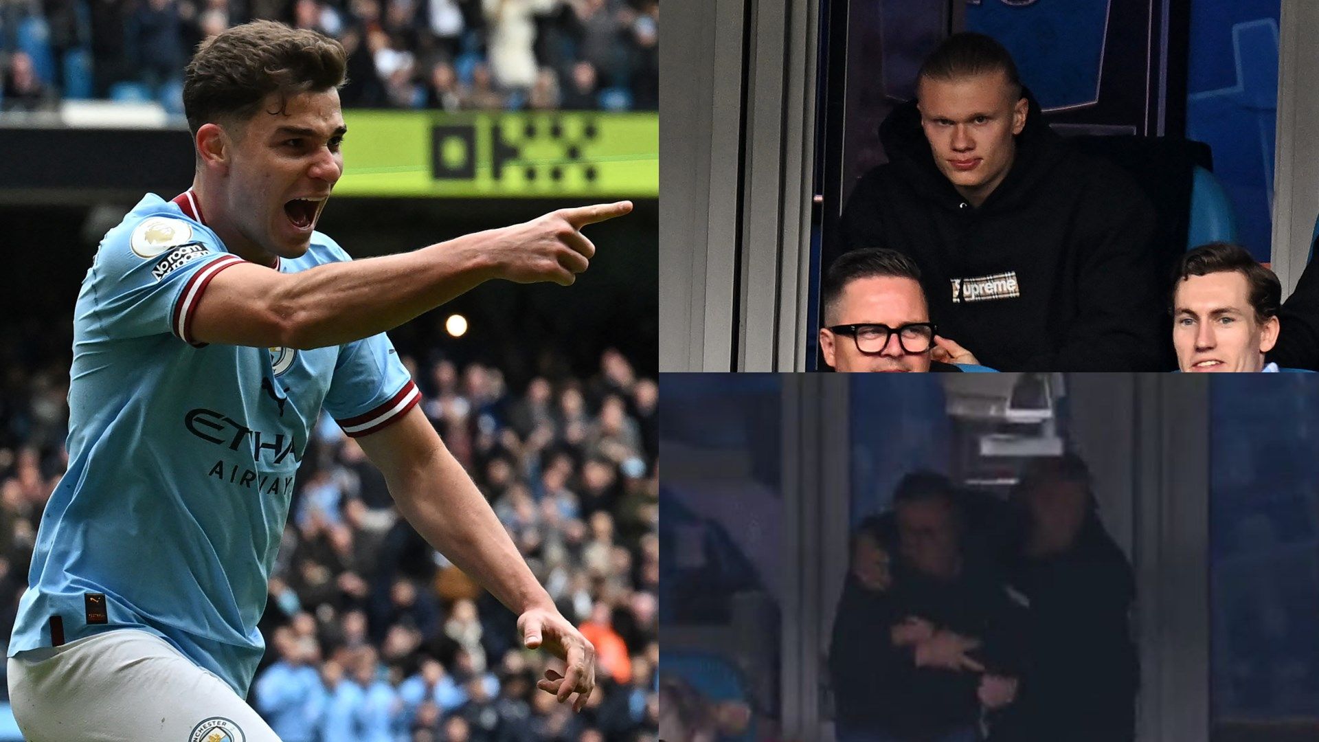 Julian Alvarez, Erling Haaland Manchester City