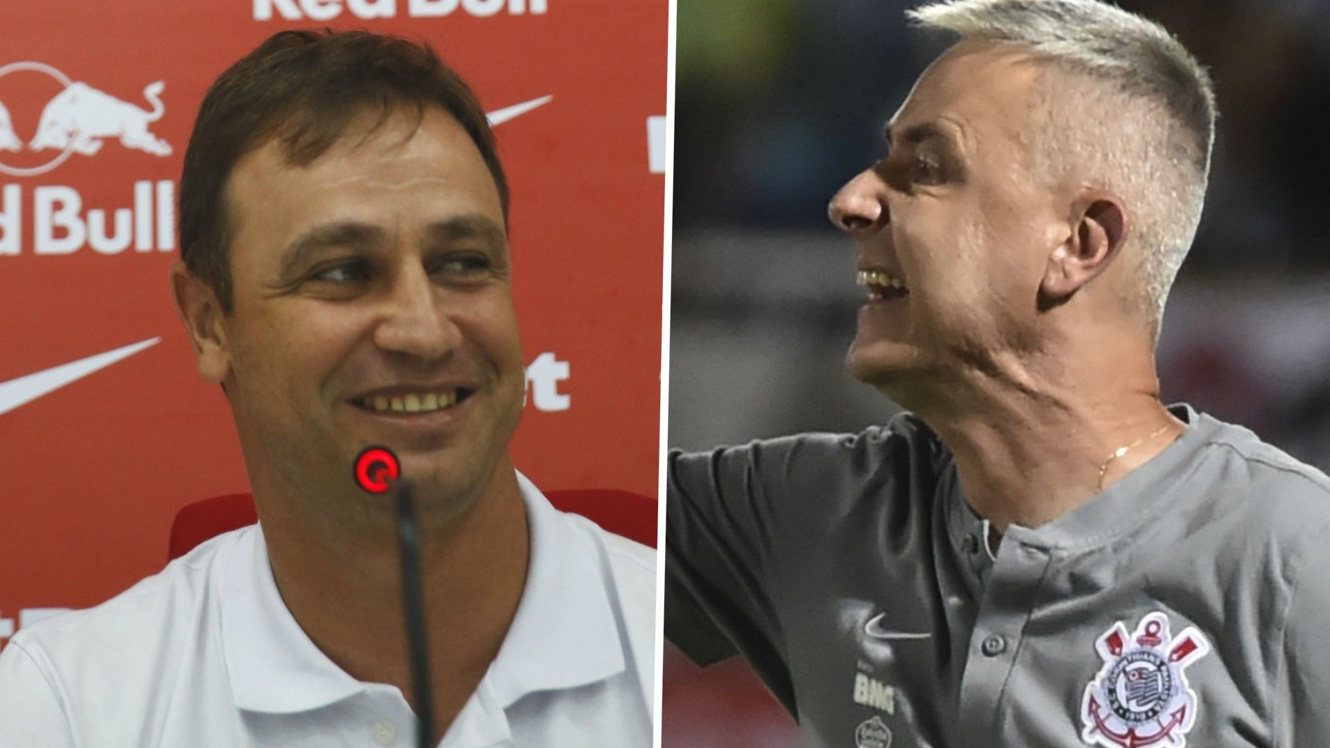 GFX Felipe Conceição Red Bull Bragantino Tiago Nunes Corinthians