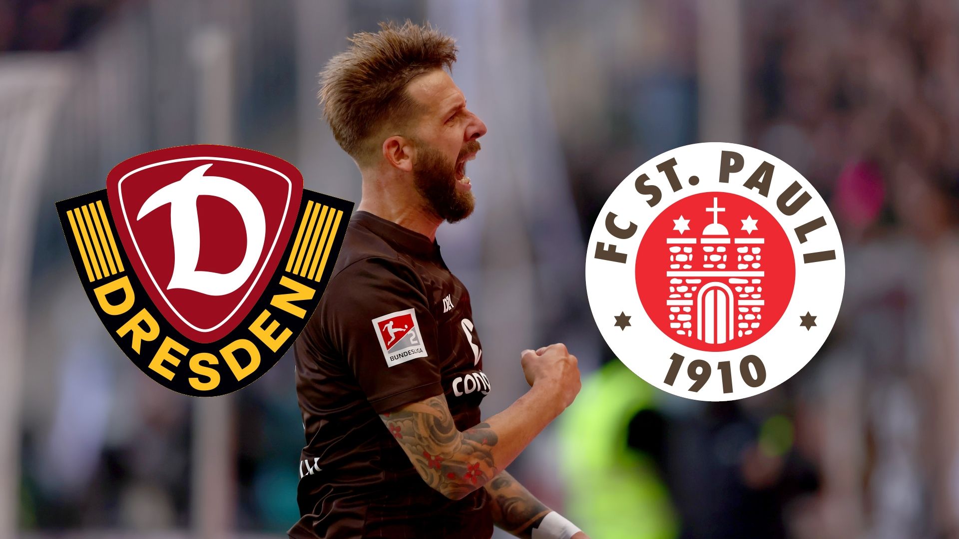 St. Pauli Dynamo Dresden 2. Liga 2021 Logos