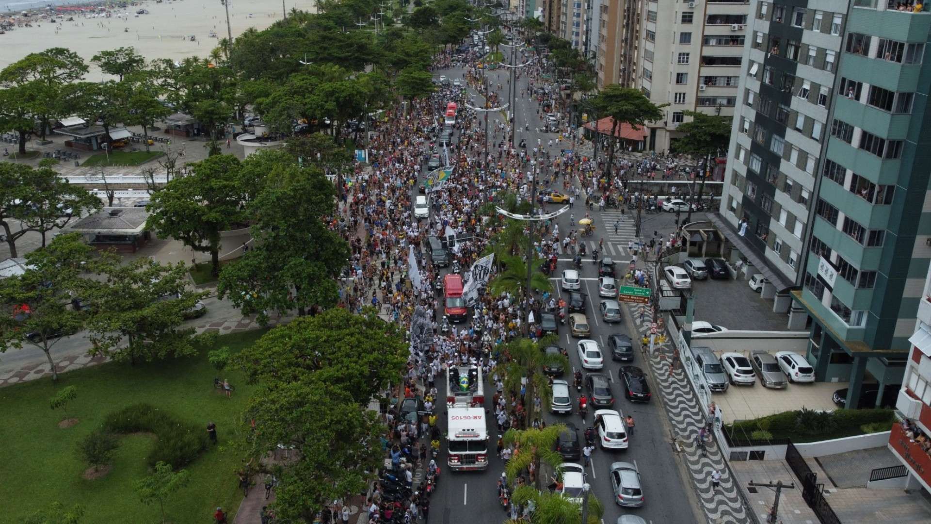 Cortejo Pelé Santos 03 01 2023