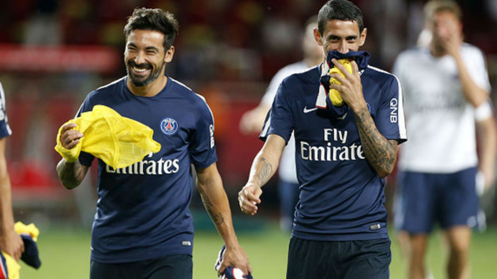 Ezequiel Lavezzi Angel Di Maria PSG