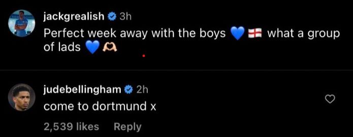 Jude Bellingham Jack Grealish sign for Dortmund