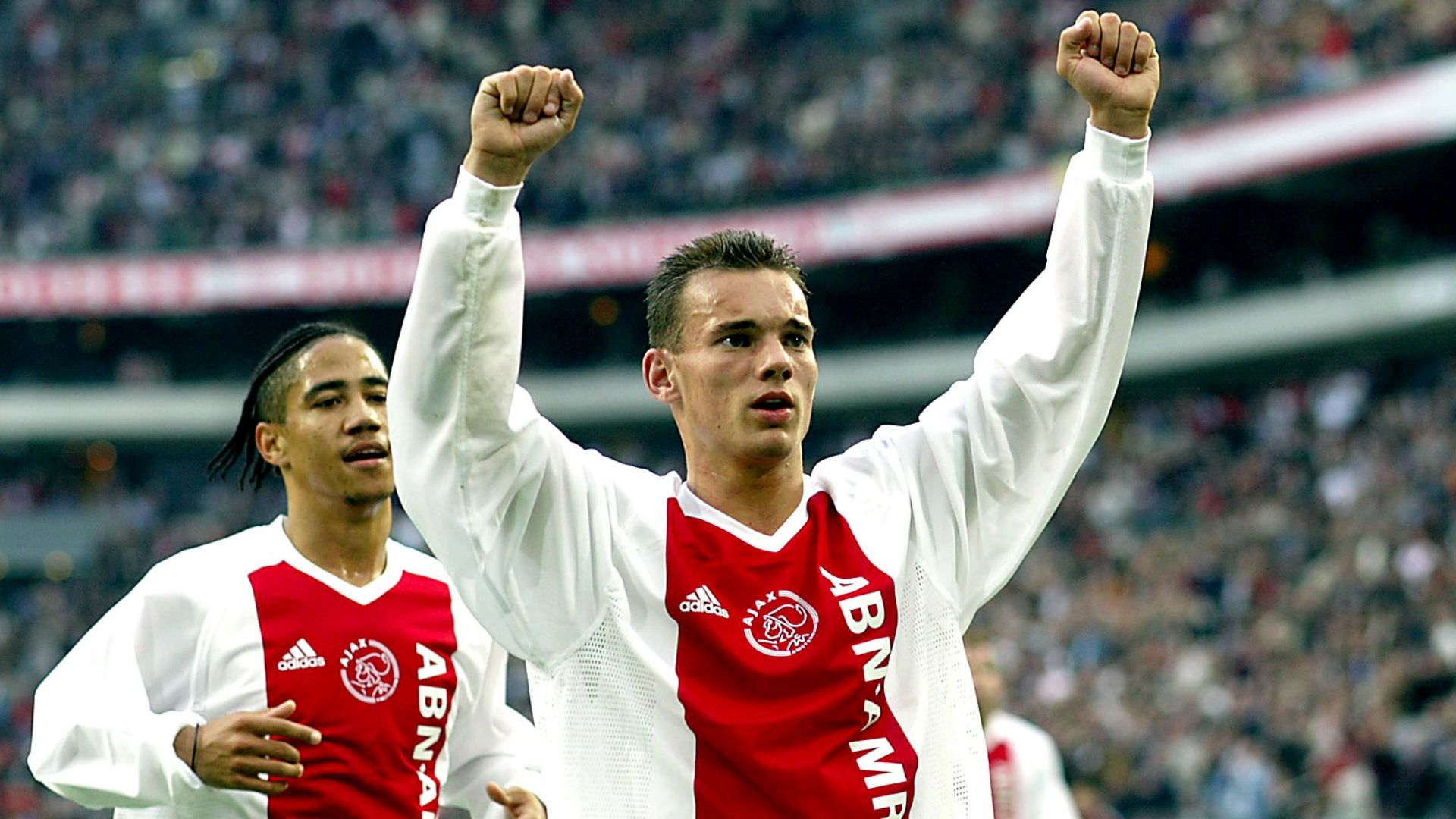 Steven Pienaar Wesley Sneijder 2003 Ajax Eredivisie