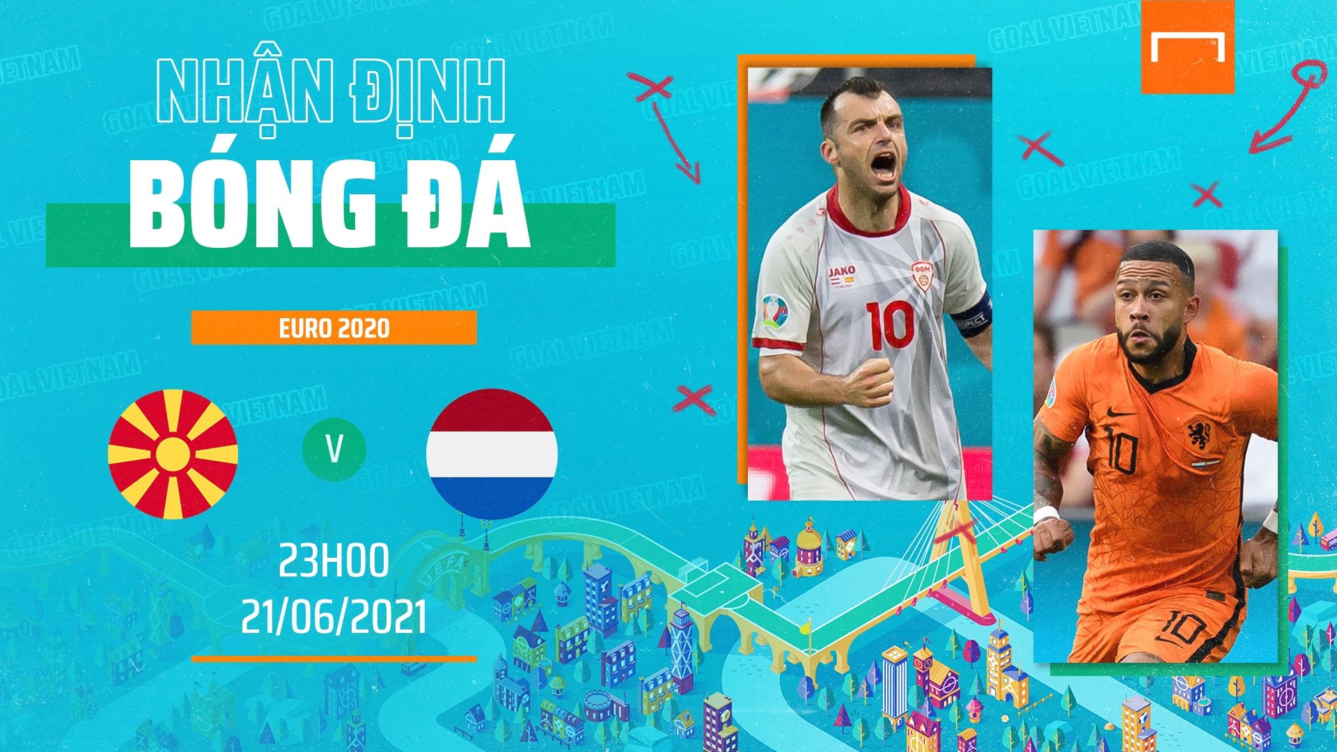 Preview Netherlands vs North Macedonia Euro 2020 GFX