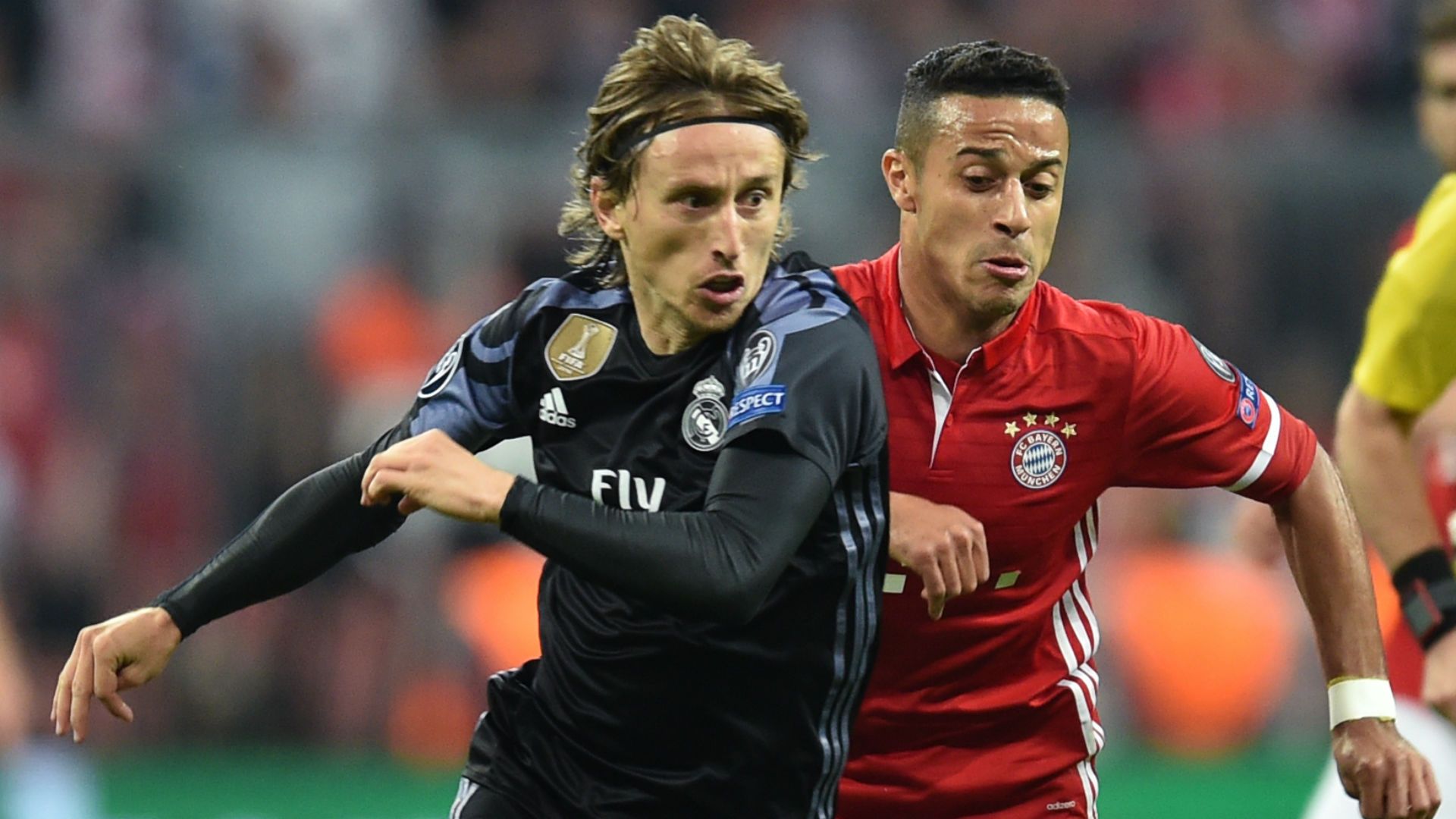bayern real - luka modric thiago alcantara - champions league - 12042017