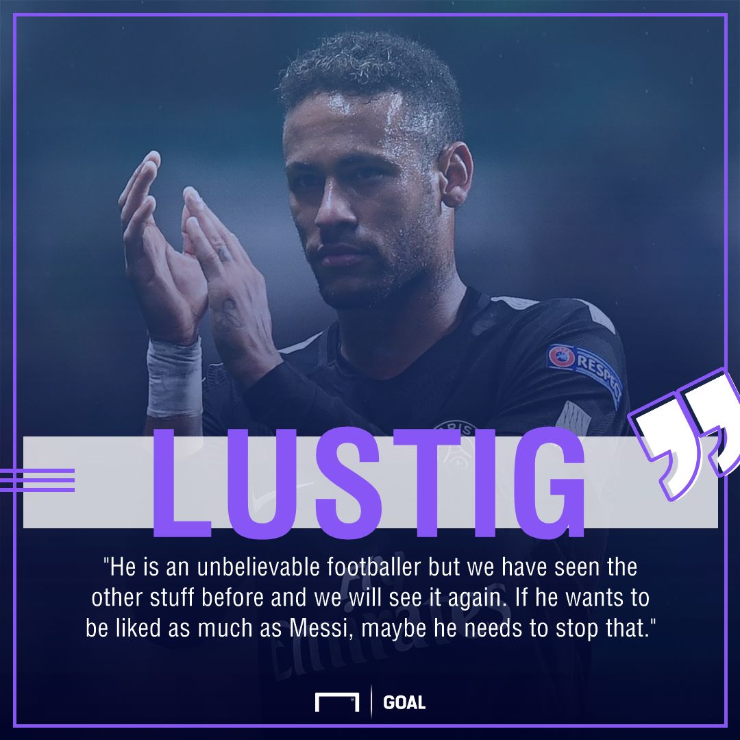 Mikael Lustig Neymar Lionel Messi PSG