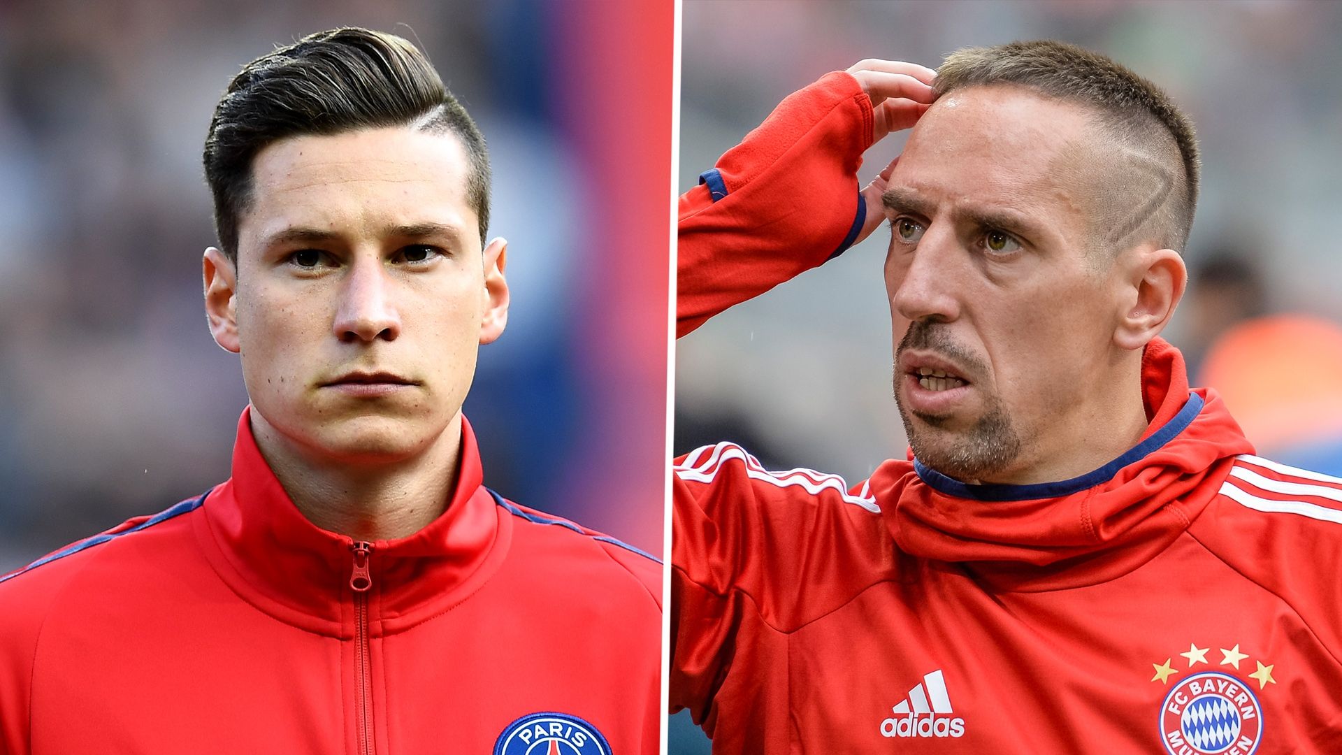 Julian Draxler Franck Ribery composite