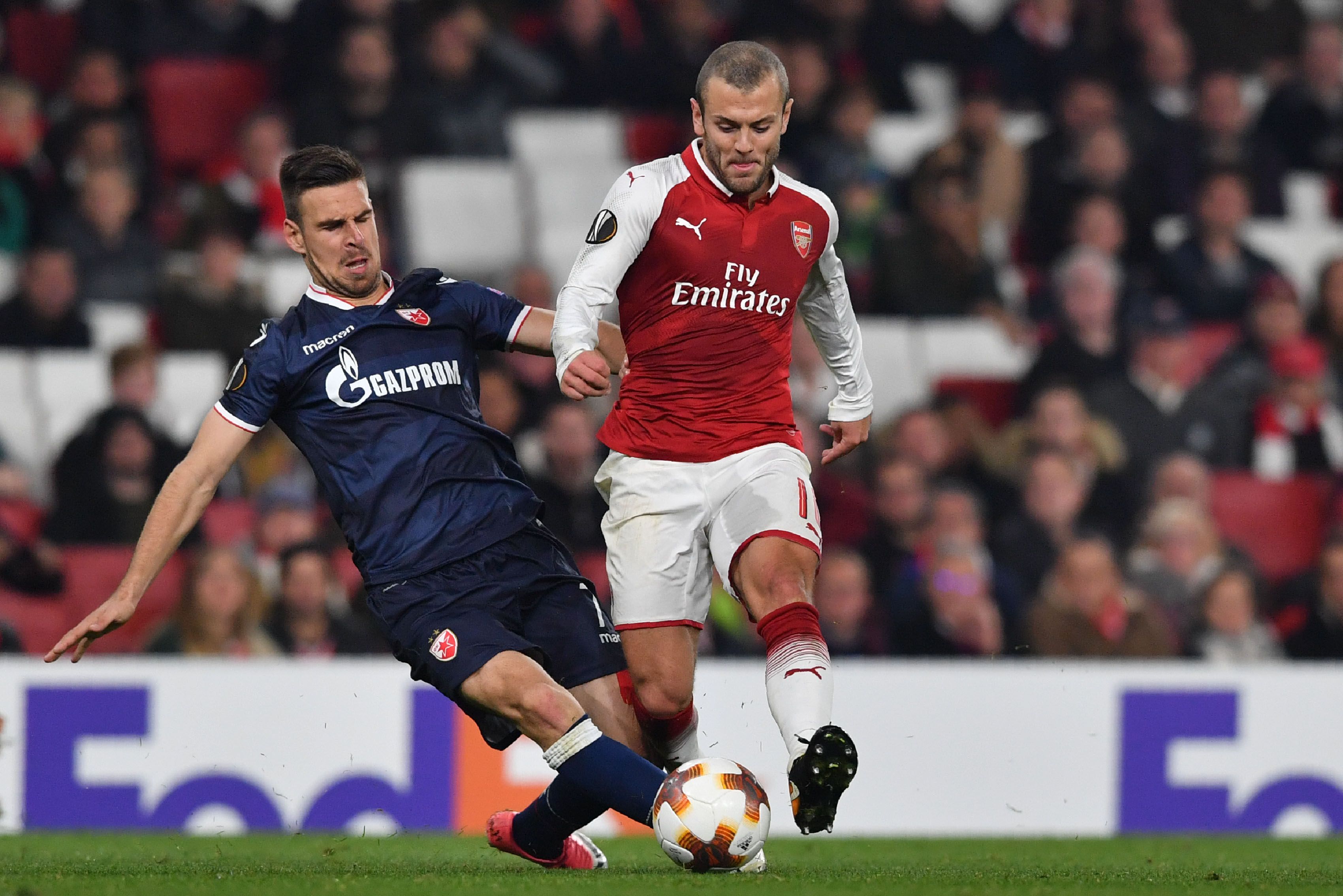 Jack Wilshere vs Red Star 03-11-17