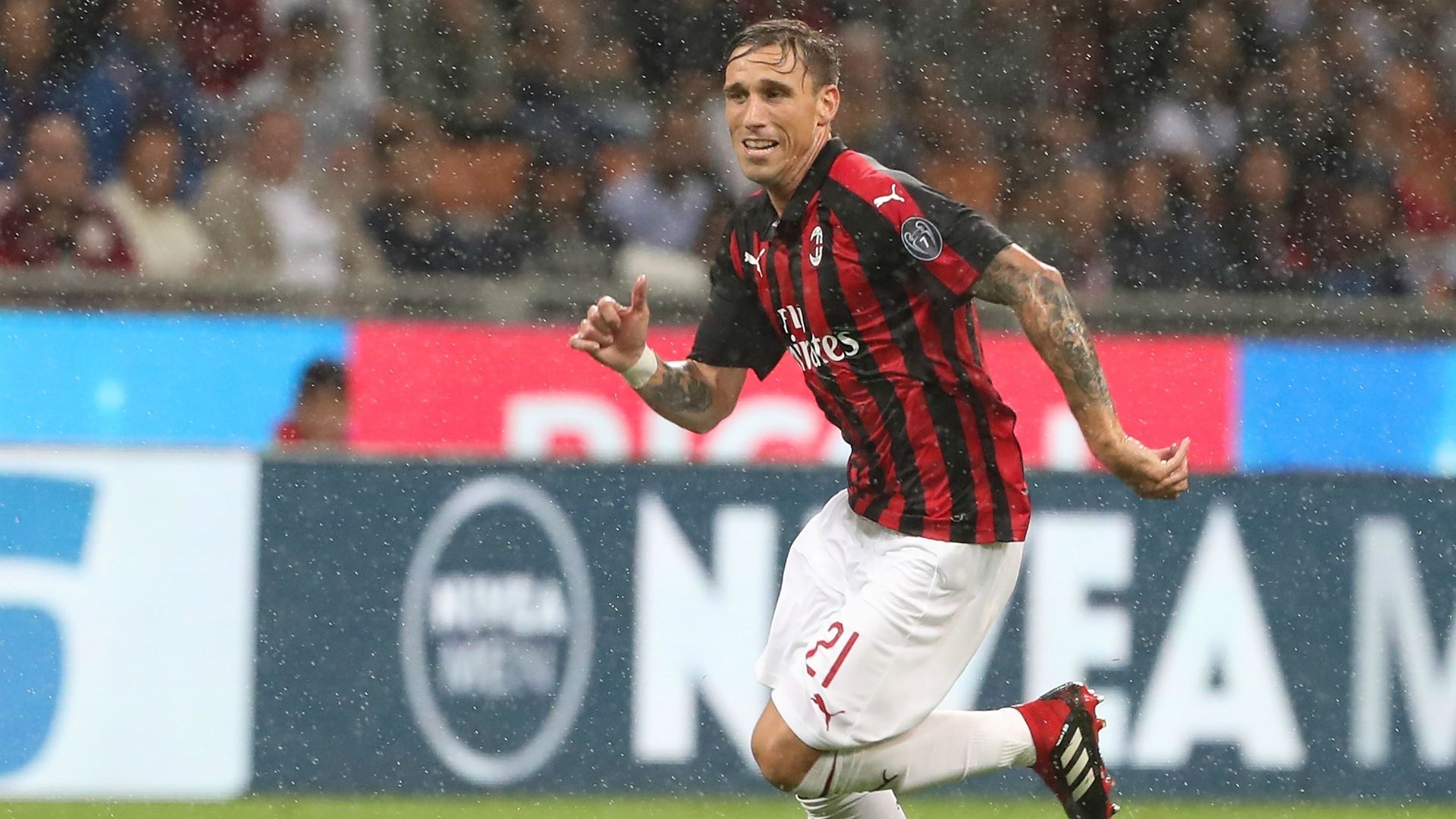 Lucas Biglia Milan Roma Serie A 08312018