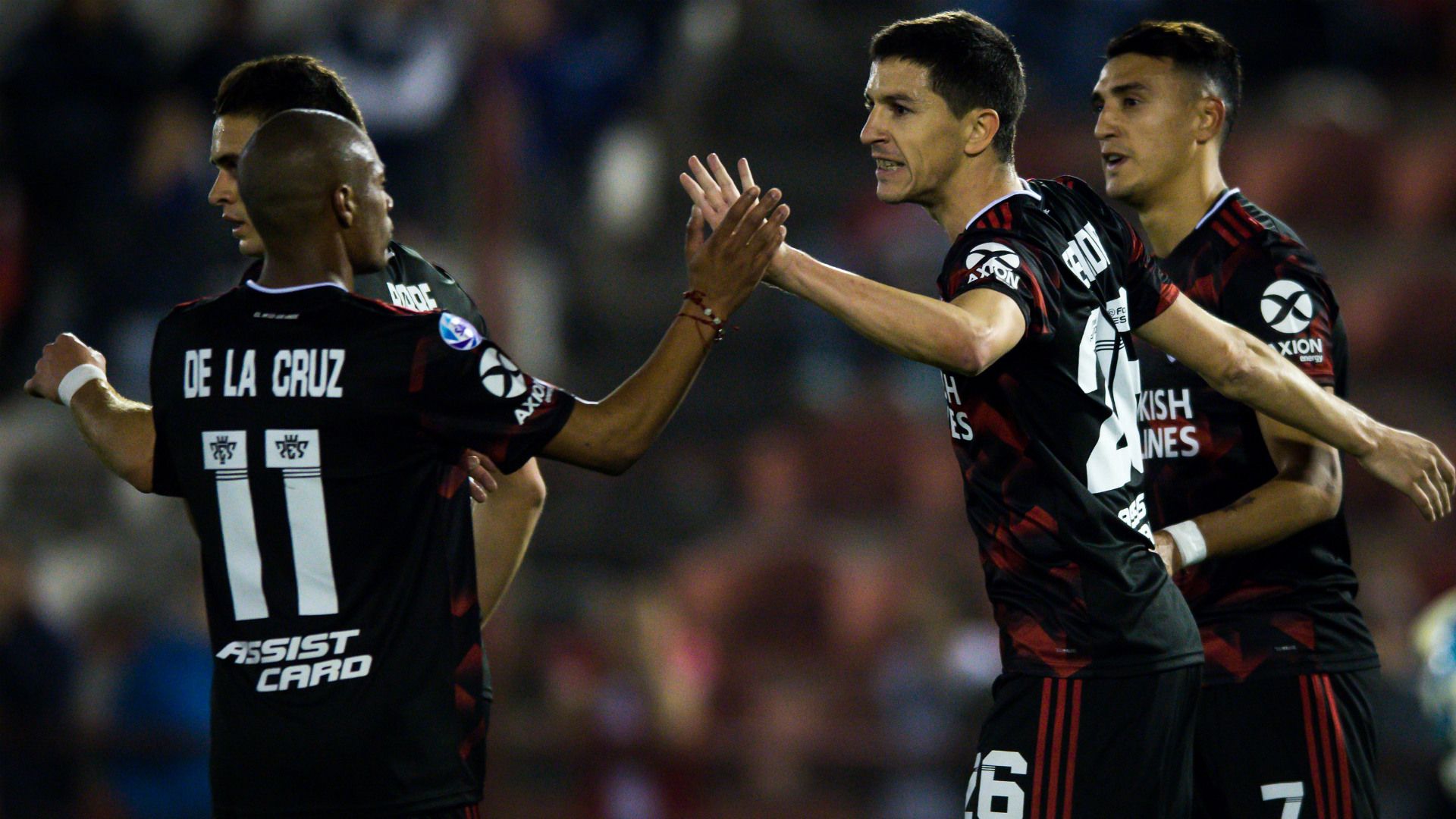 festejo Ignacio Fernandez Huracan River Superliga 14092019