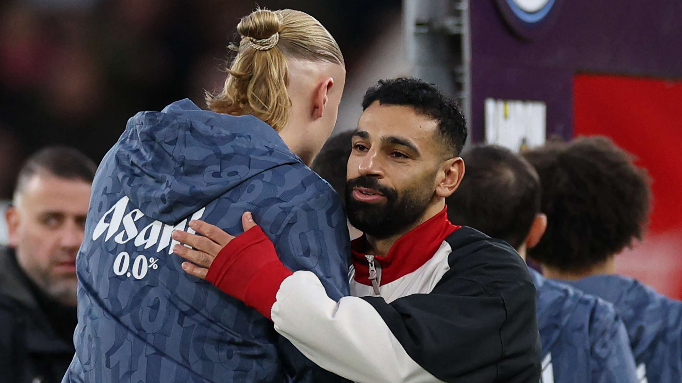 Erling Haaland Mohamed Salah 2024-25