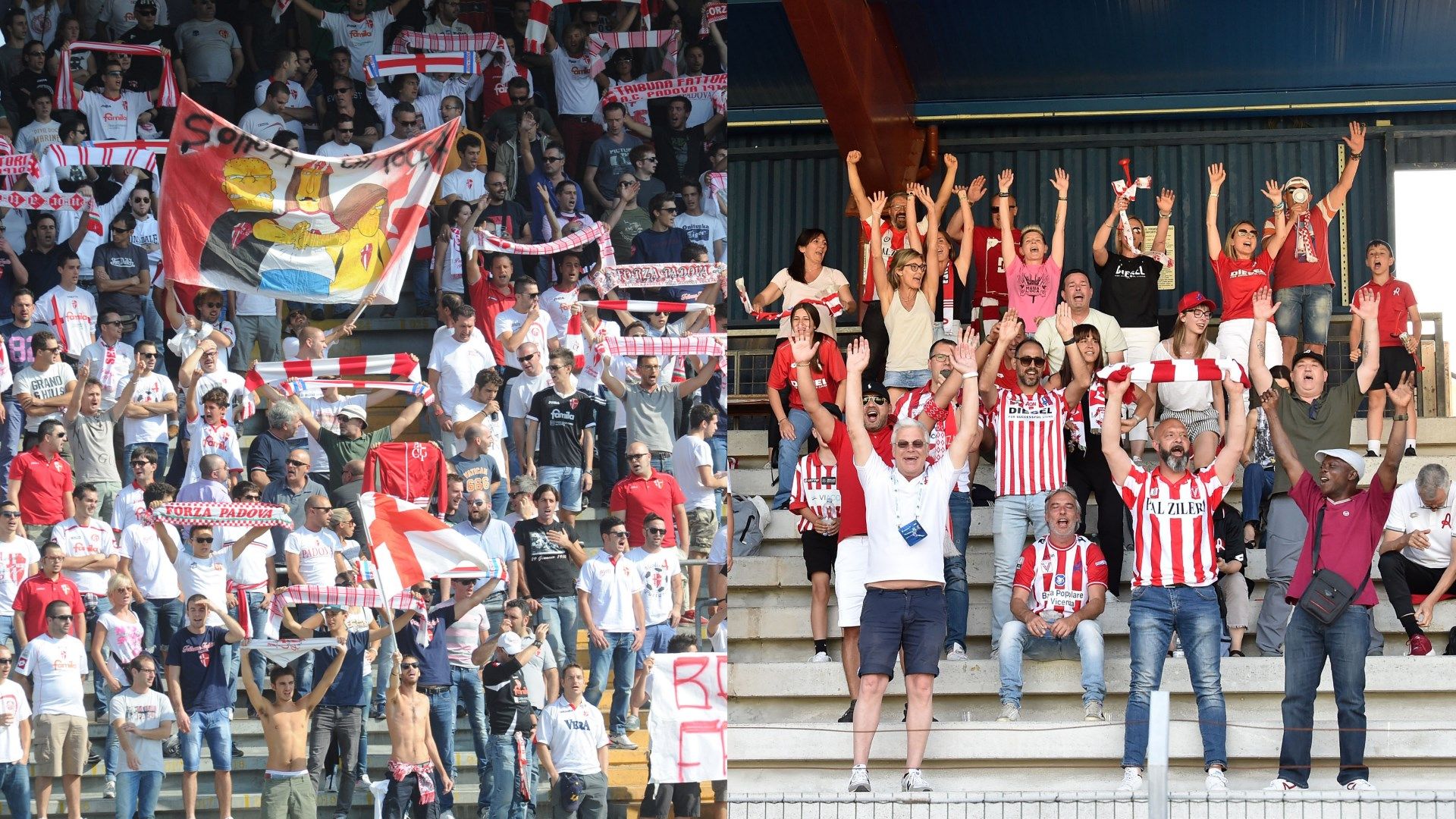 Padova fans Vicenza fans