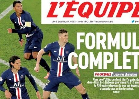 newspapers 18 June embed only L'Equipe