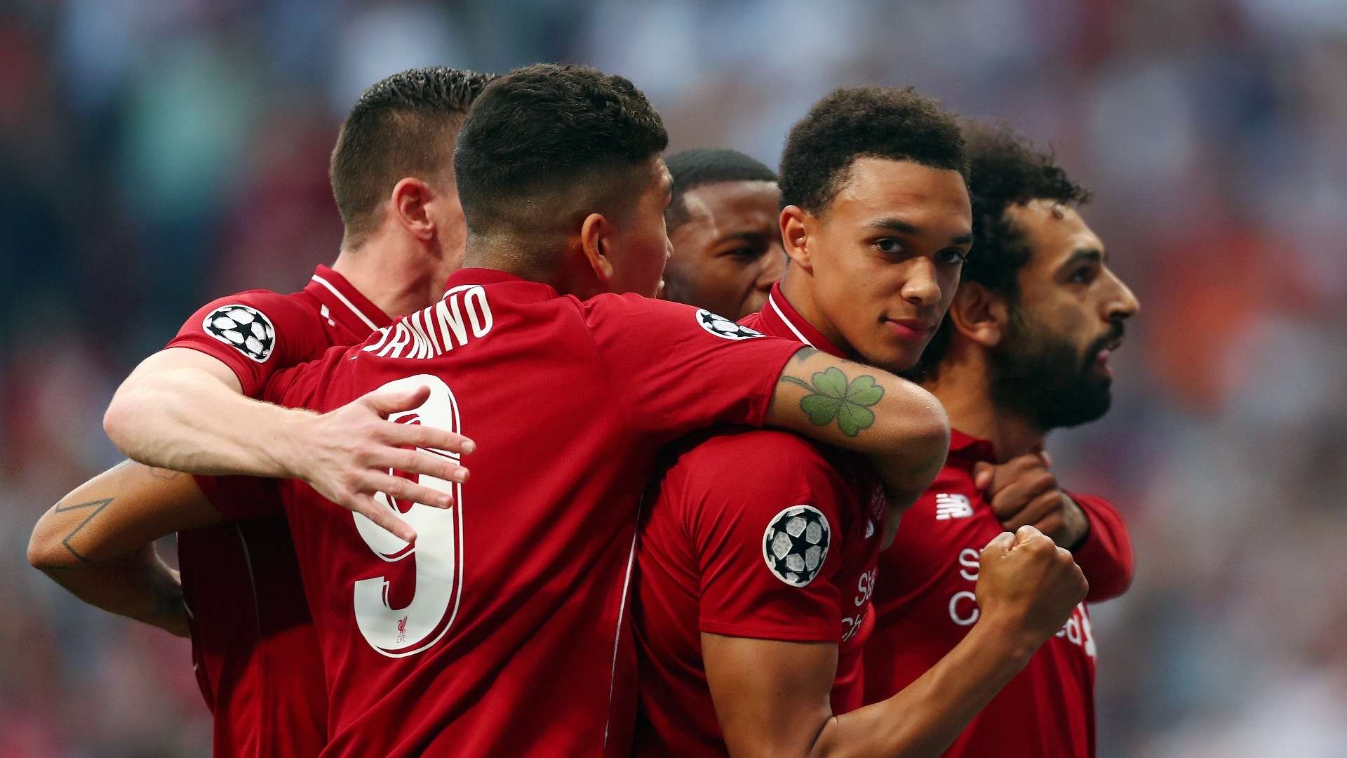 Liverpool celebrate vs Tottenham, Champions League final 2018-19