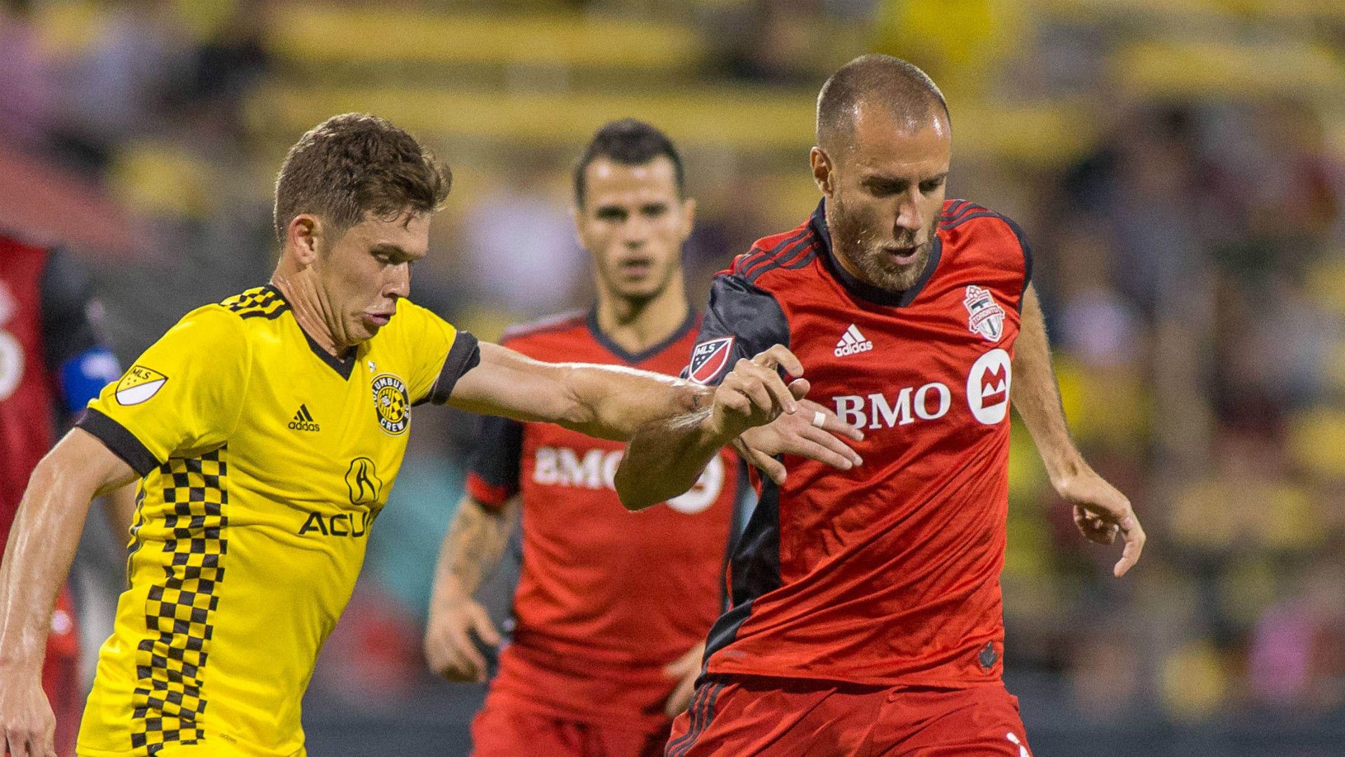 Will Trapp Benoit Cheyrou Columbus Crew Toronto FC