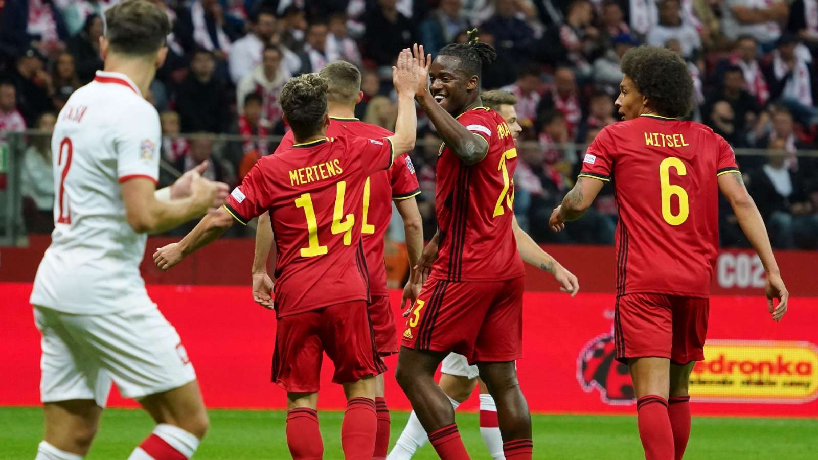 Polonia vs. Bélgica 14 junio 2022