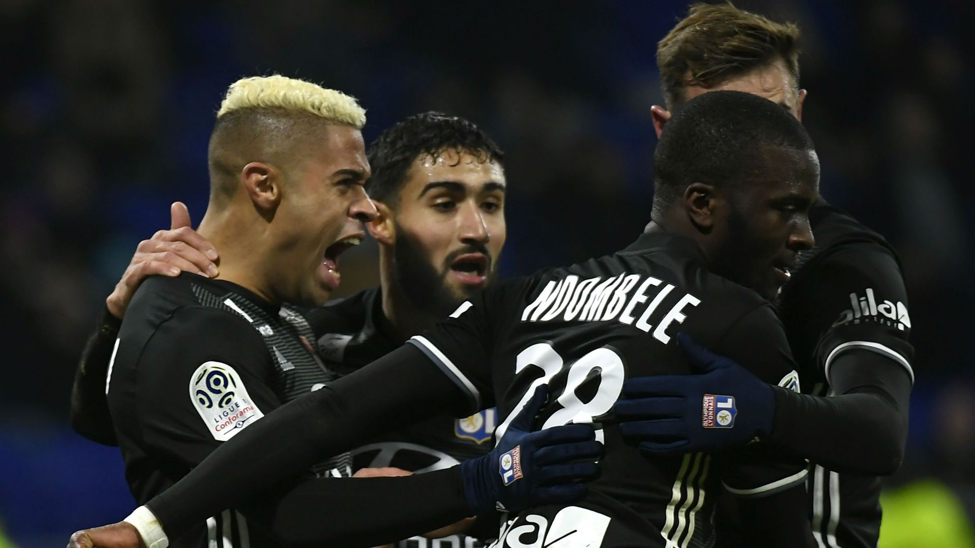 Mariano Diaz Nabil Fekir Lyon Lille Ligue 1 29112017