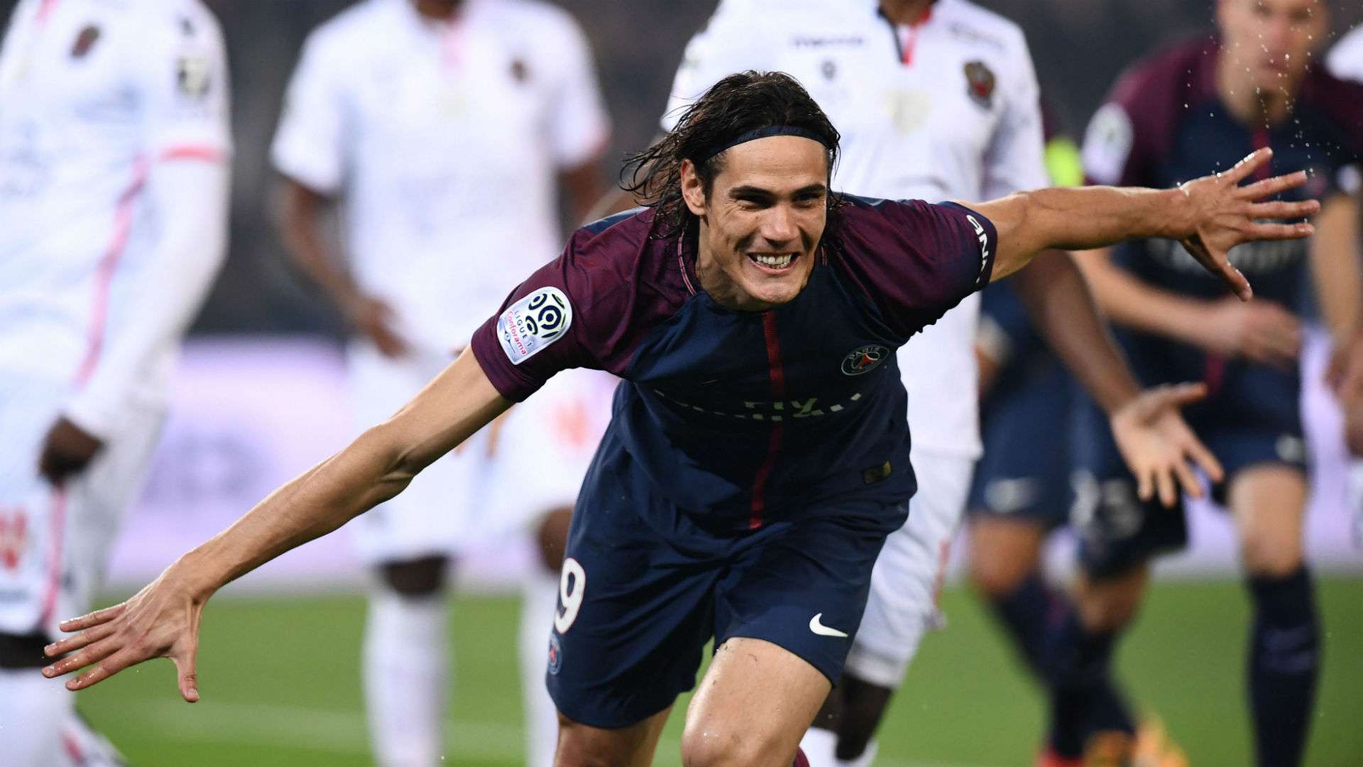 Edinson Cavani PSG Nice Ligue 1 27102017