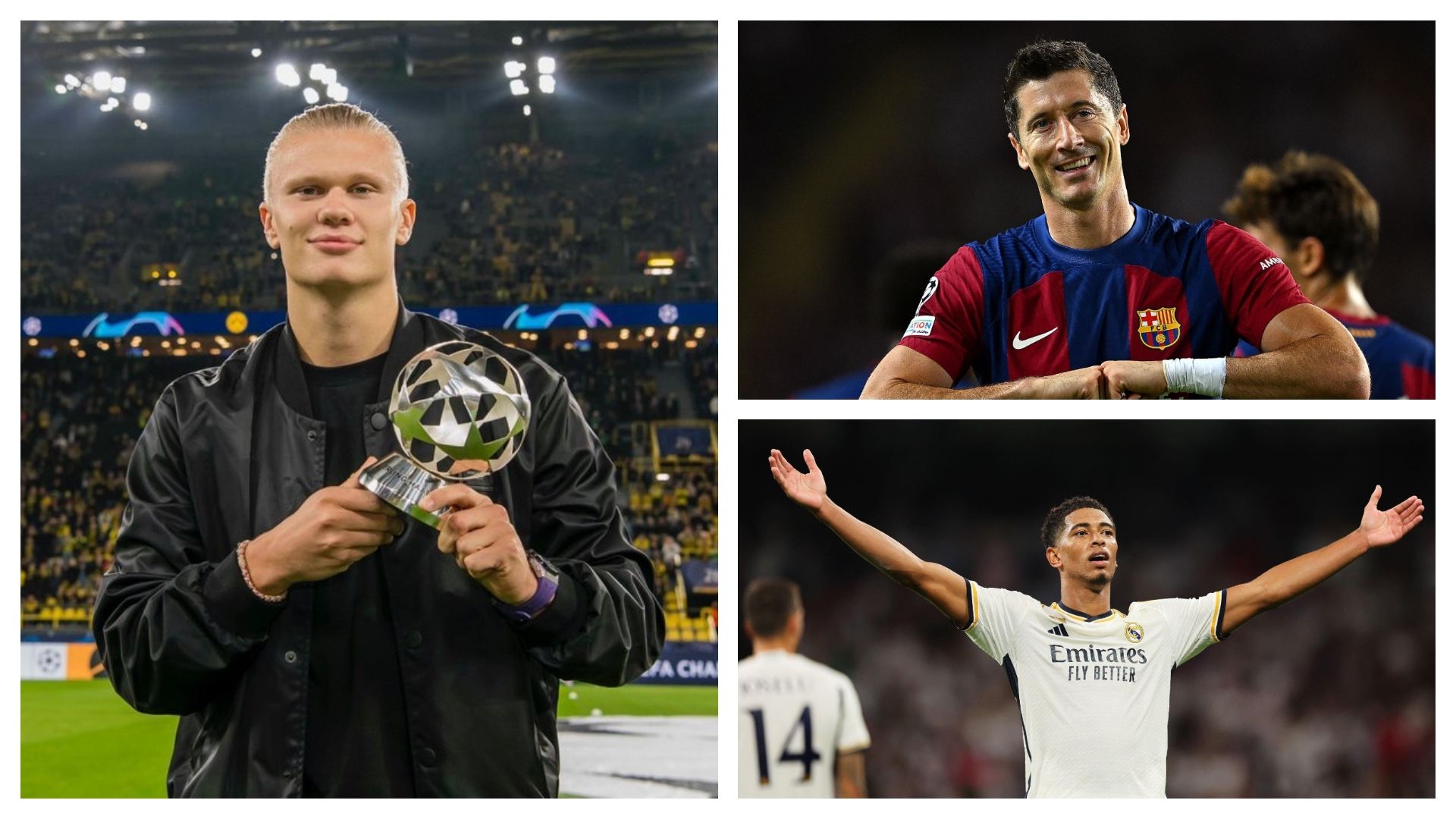 Erling Halaand Lewandowski Bellingham